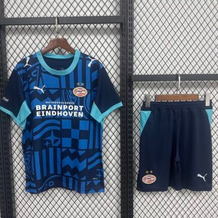 2026-2027 Eindhoven Third Away Blue kids/youth  Soccer uniform