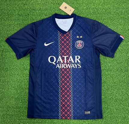 2star 2025-26 Paris Home Blue Red Soccer Jersey AAA