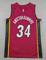 2026  NBA Miami Heat Red #34  Jersey - Image 3