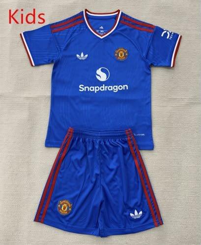 2026-2027 Manchester United Blue kids/youth  Soccer uniform