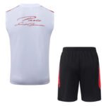 2026-27  Paris White Vest Soccer Uniform - Image 3