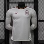 (2 star)Player Version 2026-2027 Spain Away White  Long sleeves Soccer Jersey AAA