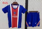 2026-2027  Paris Home Blue kids/youth  Soccer uniform