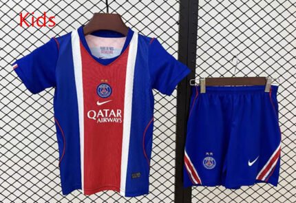 2026-2027  Paris Home Blue kids/youth  Soccer uniform