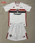 2026-2027 São Paulo Home White kids/youth  Soccer uniform