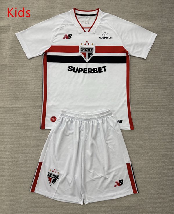 973f7e29 2026-2027 São Paulo Home White kids/youth Soccer uniform - Image 1