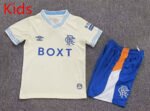 2026-2027 Rangers Away Beige kids/youth  Soccer uniform