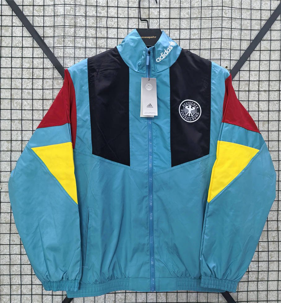 9a439b3f 2026 World Cup Germany Black Blue Windbreaker Soccer Jacket - Image 1