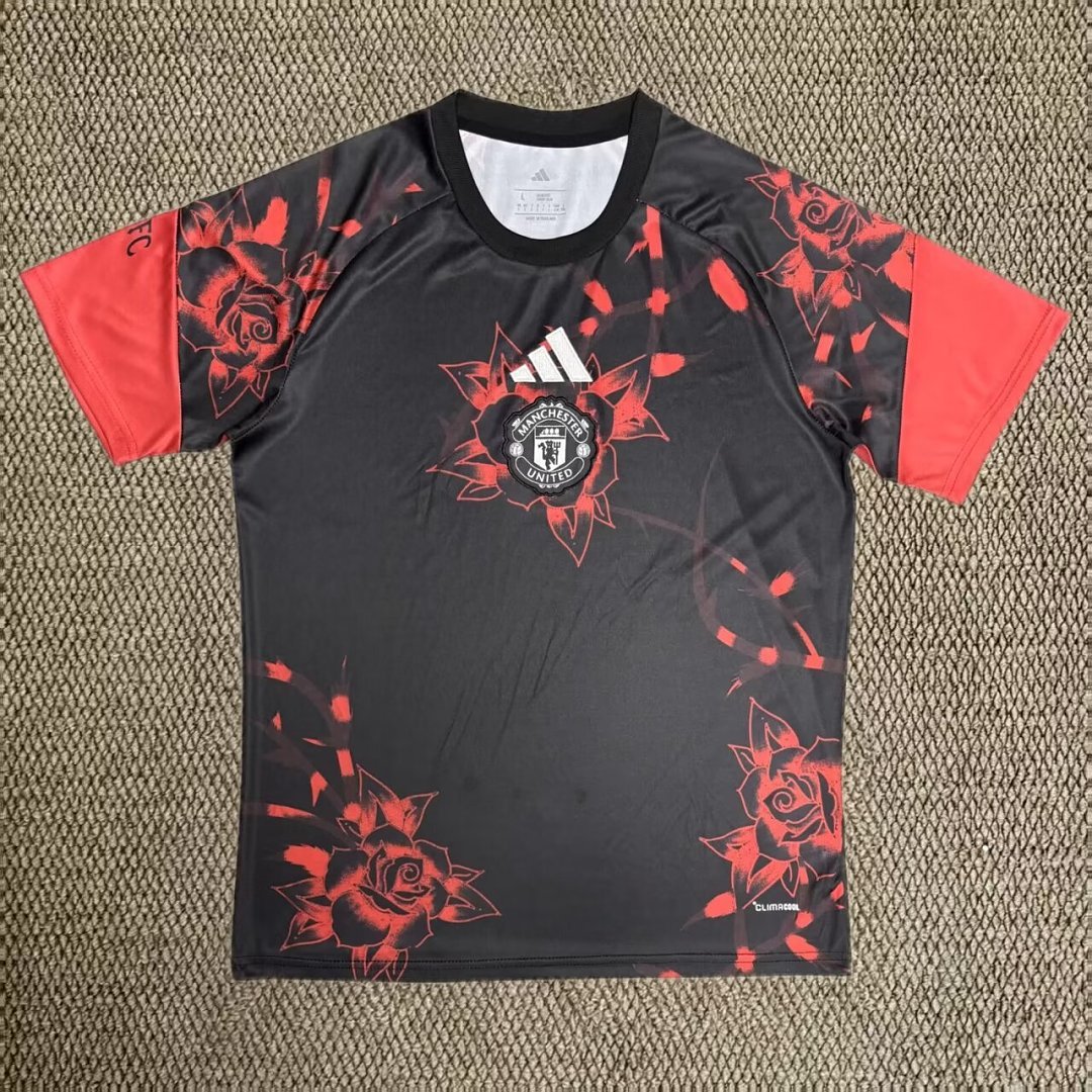 9be186d4 2026-2027 Manchester United Black Red Soccer Jersey AAA - Image 1