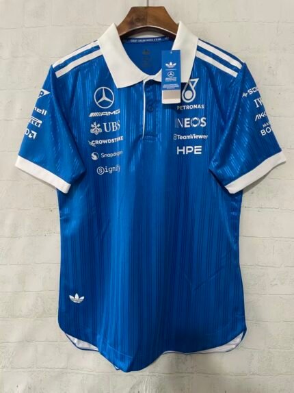 （S-5xl)2026-2027 F1 Mercedes Blue Racing Suit