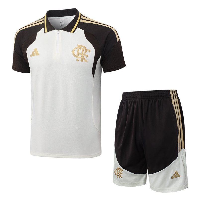 9fc74c1a 2026-27 Flamengo Beige Polo Soccer Uniform - Image 1