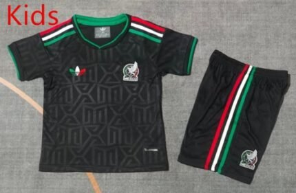 2026-2027 Mexico 2nd Away Black Kids/Youth Soccer Uniform