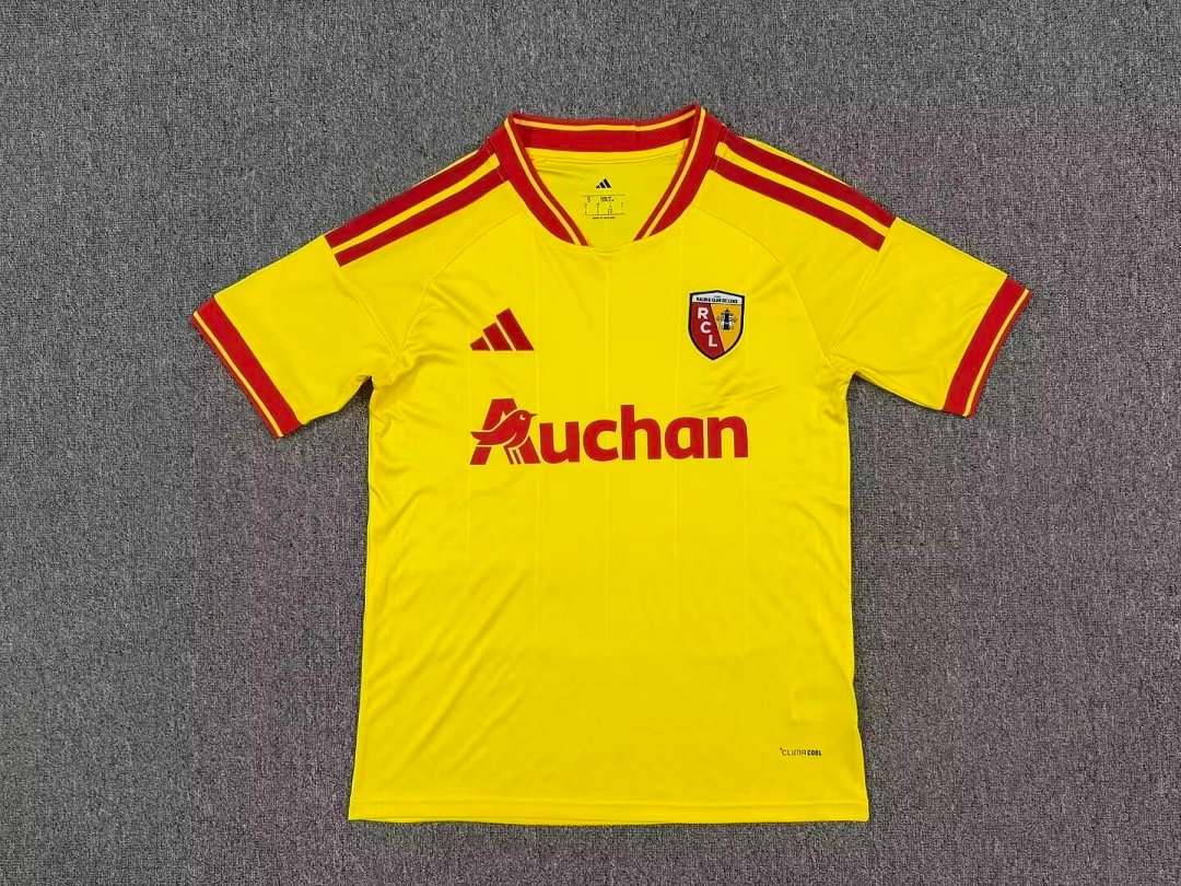IMG_4469 26-27 Lens Home Yellow Thailand Soccer Jersey AAA - Image 1