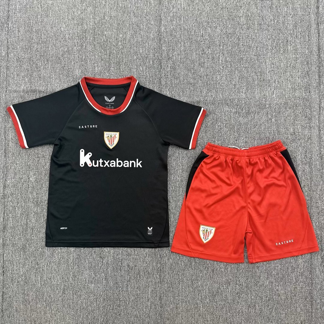IMG_4473 2026-27 Athletic Bibao Away Black kids/youth Soccer uniform - Image 1