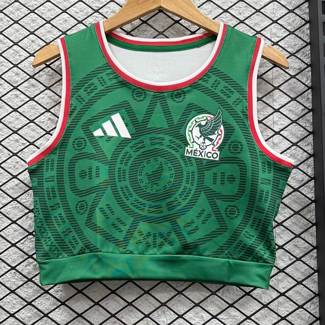 IMG_4483 2026-27 Mexico Home Green Women Vest Soccer Jersey AAA - Image 1