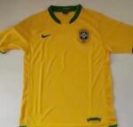 Retro version 2006 Brazil Home Yellow  Soccer Jersey AAA