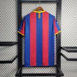 Retro Version 2010-11 Barcelona Home Red Blue Thailand Soccer Jersey AAA - Image 2