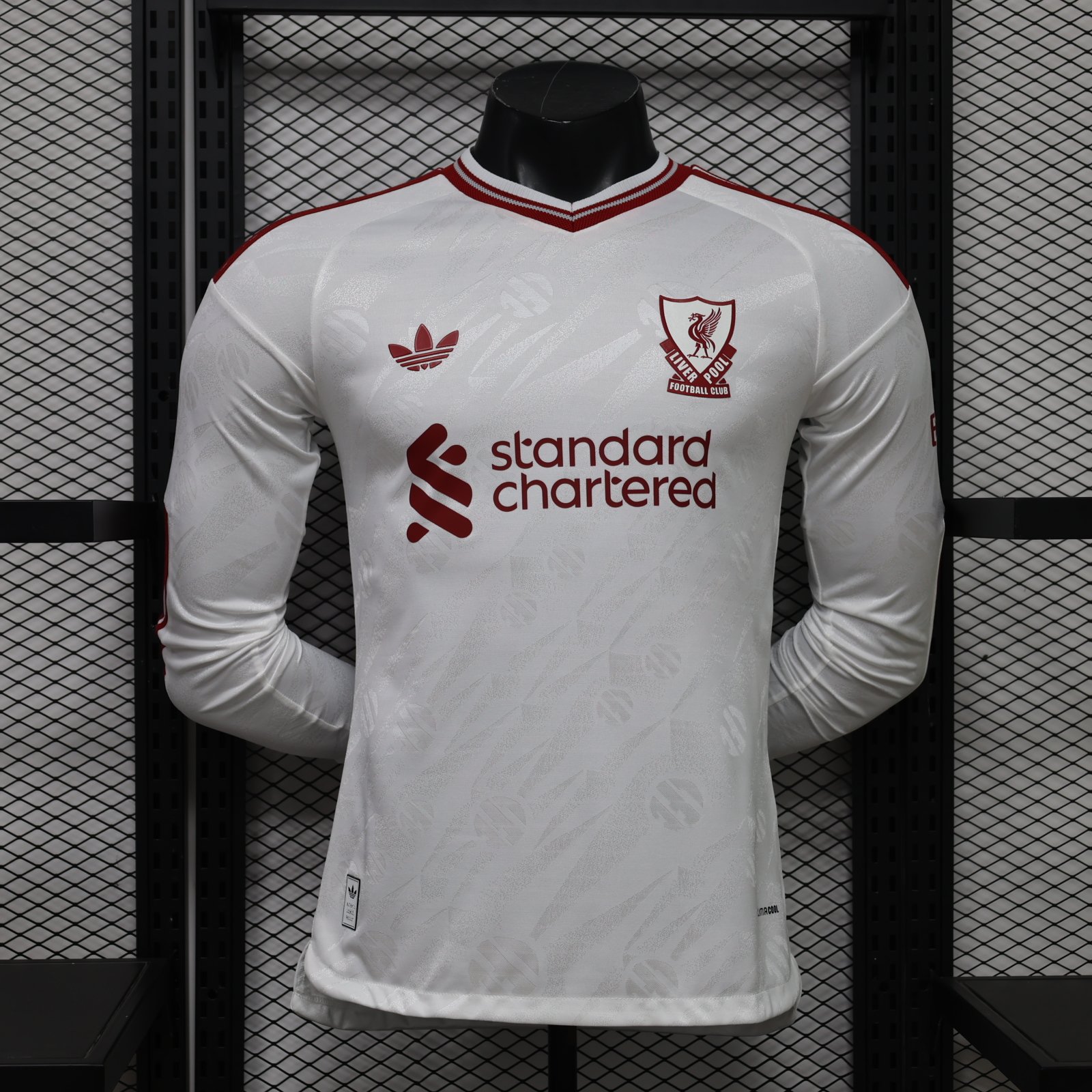 IMG_5183 Player Version 2026-27 Liverpool Away White Long-sleeved Soccer Jersey AAA - Image 1