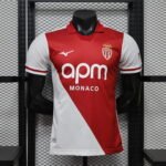 Player version 26-27 Monaco Home White Red Thailand  Soccer Jersey AAA
