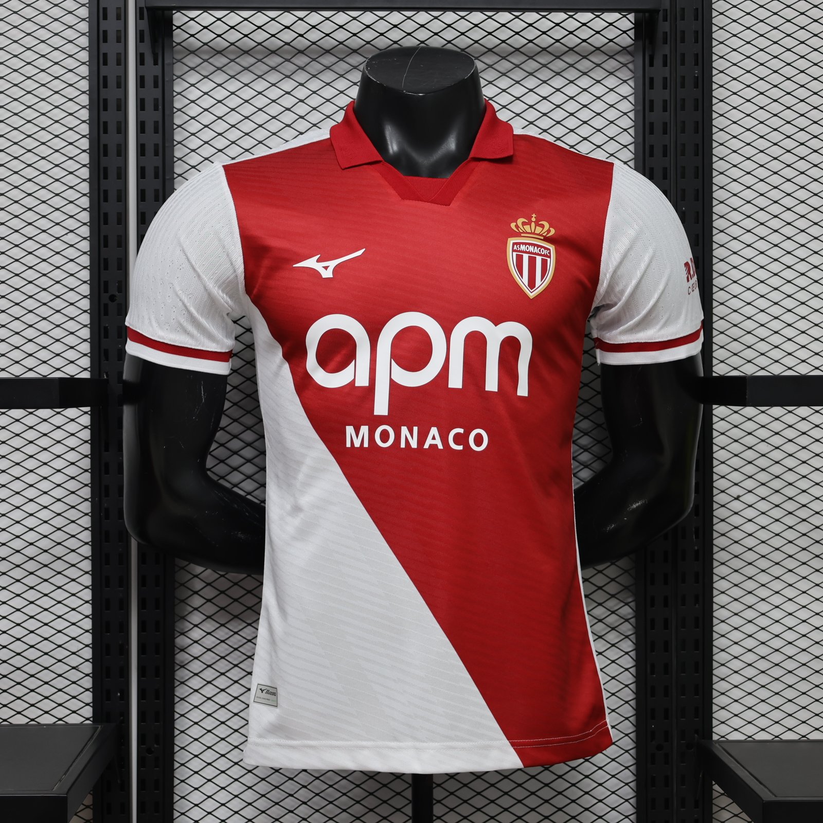 IMG_5193 Player version 26-27 Monaco Home White Red Thailand Soccer Jersey AAA - Image 1