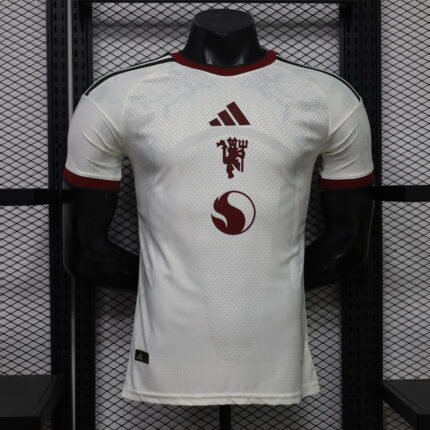 Player version 26-27 Manchester United Second Away Beige  Soccer Jersey AAA