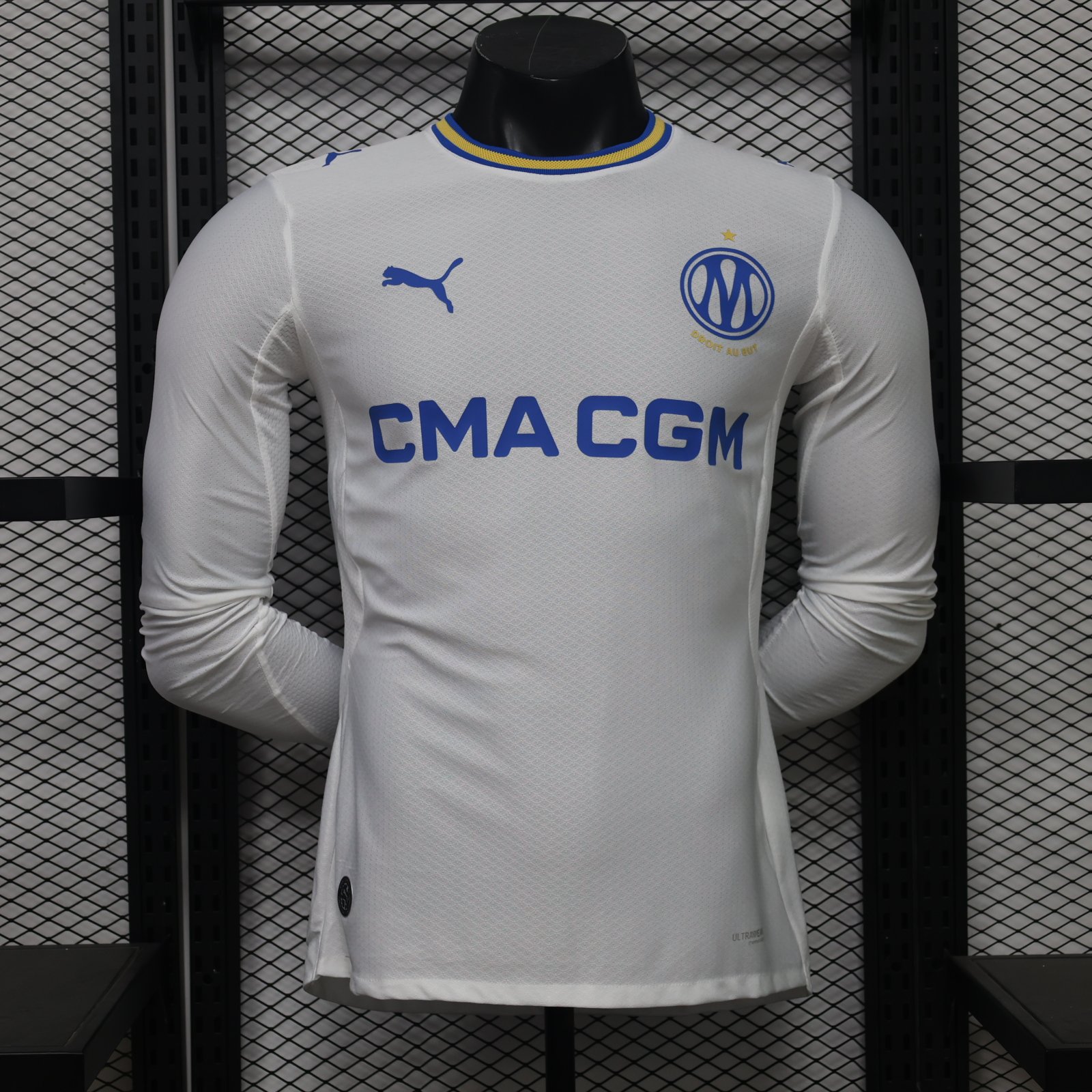 IMG_5217 Player version 2026-27 Olympique de Marseille Home White LS Soccer Jersey AAA - Image 1