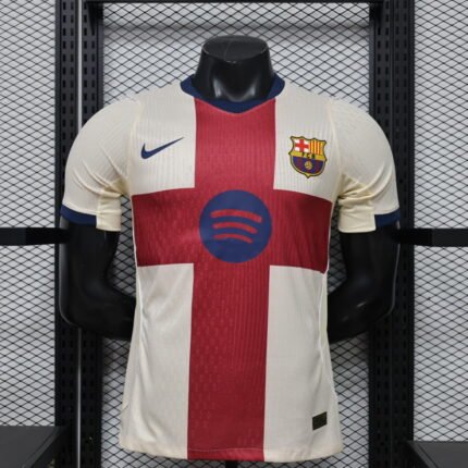 Player version 26-27 Barcelona Away Apricot Soccer Jersey AAA