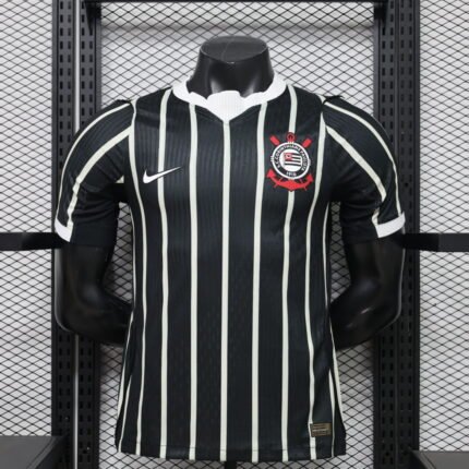Player version 2026-27 Corinthian Away Black White Soccer Jersey AAA