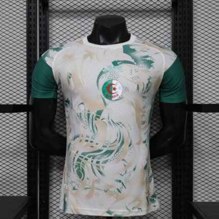 Player version 2026-2027 Algeria White Green Soccer Jersey AAA