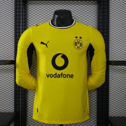 2026-27 Player Version Dortmund  Home Yellow Long-sleeved  Soccer Jersey AAA