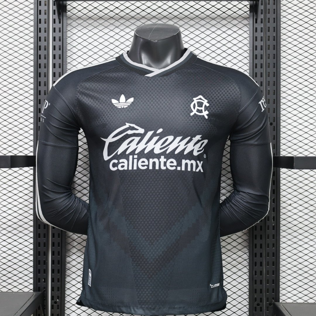 IMG_5277 Player Version 26-27 Club America Away Black Long-sleeved Soccer Jersey AAA - Image 1