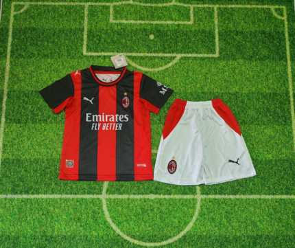 2026-2027 AC Milan Home Red Black kids/youth  Soccer uniform