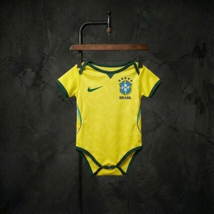 2026-2027 Brazil Home Yellow Baby Soccer Uniform