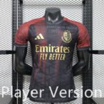 Player version 2026-2027 Arsenal Black Red Soccer Jersey AAA
