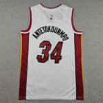 2026  NBA Miami Heat White  #34  Jersey - Image 3