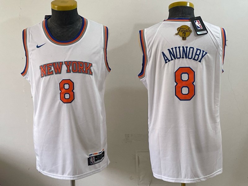 a4a996f5 Champion Edition 2026 NBA New York Knicks White #8 Jersey - Image 1