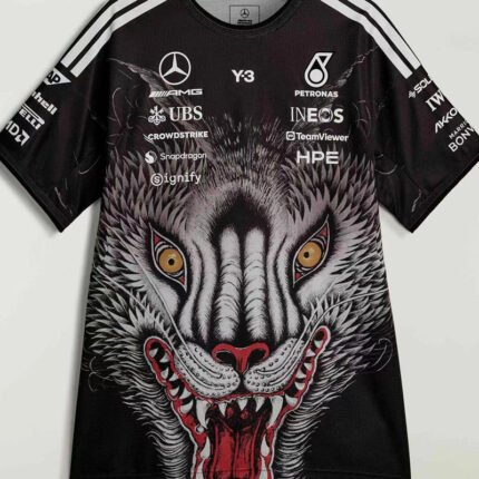 （S-5xl)2026-2027 F1 Mercedes Black Racing Suit