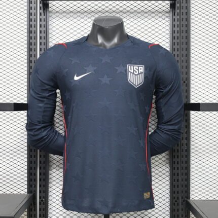 Player Version 2026-2027 USA Away Royal Blue Long sleeves Soccer Jersey AAA