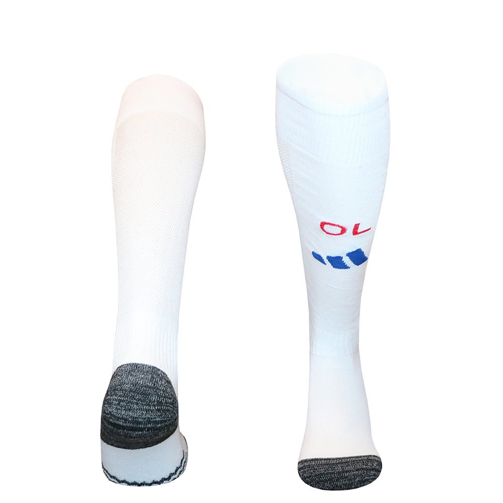 aa16d2ce 2026-27 Olympique lyonnais Home White Soccer Socks - Image 1