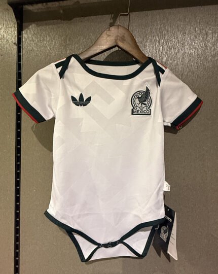 2026-2027 Mexico Away White Baby Soccer Uniform