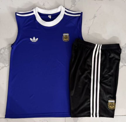 2026-27 Argentina Cai Blue Tracksuit Vest Soccer Uniform