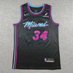 2026 city Version  NBA Miami Heat Black #34  Jersey