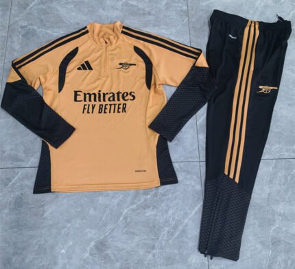 26-27 Arsenal Orange Thailand Soccer Tracksuit Uniform