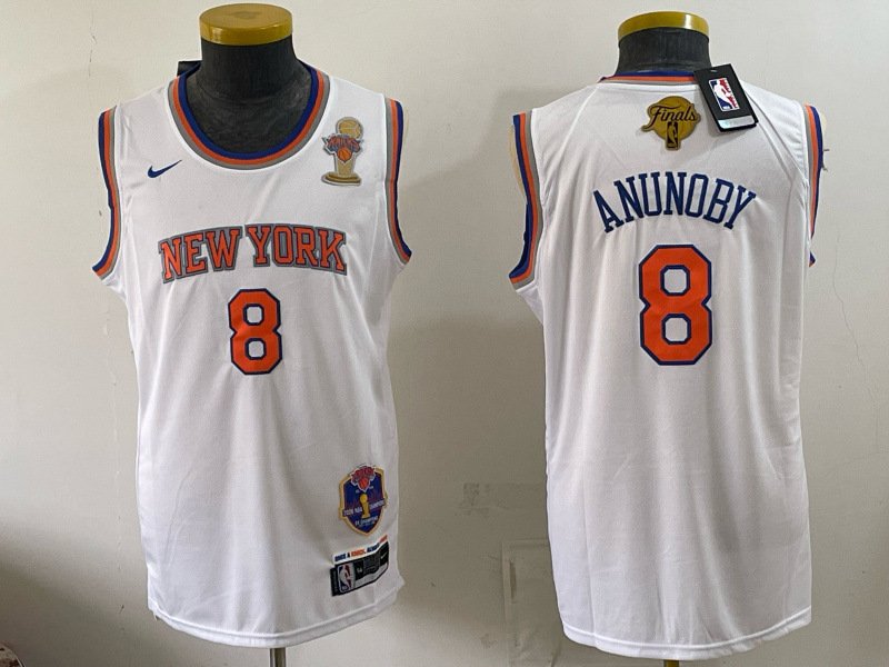 b14640d1 Champion Edition 2026 NBA New York Knicks White #8 Jersey - Image 1