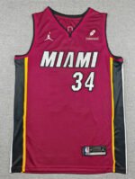 2026  NBA Miami Heat Red #34  Jersey