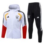 26-27 Germany White Thailand Soccer Jacket Uniform With Hat