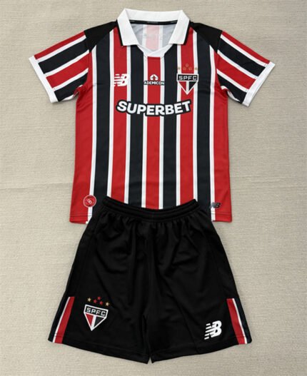 2026-2027 São Paulo Away Red Black Soccer Uniform