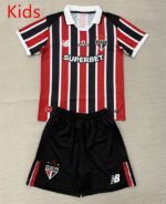 2026-2027 São Paulo Away Black Red kids/youth  Soccer uniform