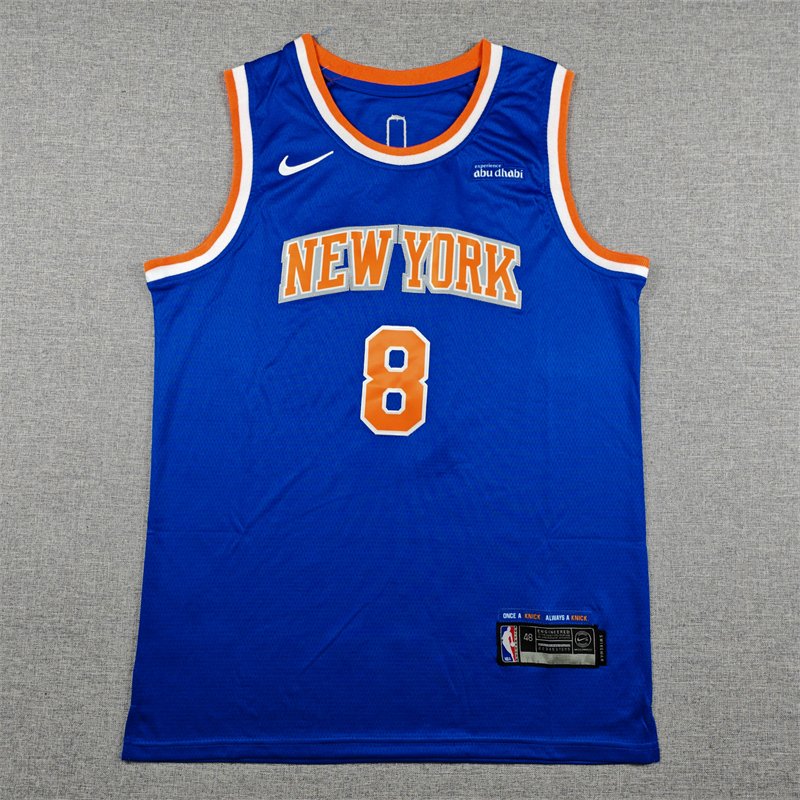 b792fd1b 2026 NBA New York Knicks Blue #8 Jersey - Image 1