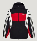 26-27 Adidas Black Red Windbreaker  Soccer Jacket - Image 2